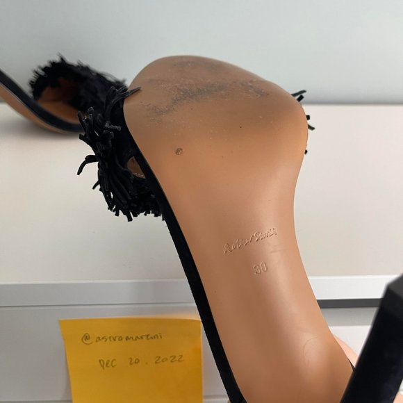 & Other Stories Tassle Pumps in Black Suede - Picture 7 of 8